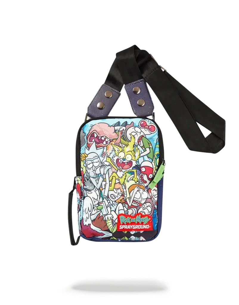 Túi Sprayground Rick &amp; Morty Crammed Sling