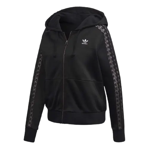 Áo Adidas Lace Hoodie Black FM1749