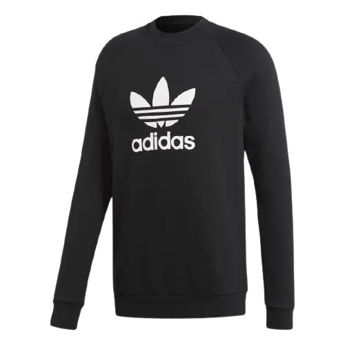 Áo Adidas Trefoil Warm Up Crew Sweatshirt Black CW1235