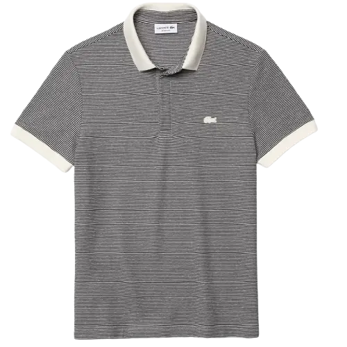 Áo Lacoste Regular Fit Striped Cotton Polo Shirt PH9729-GA3