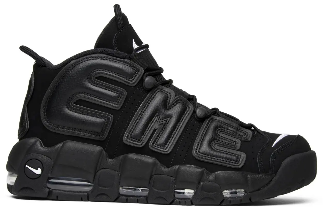 Giày Nike Supreme x Air More Uptempo 'Black' 902290-001