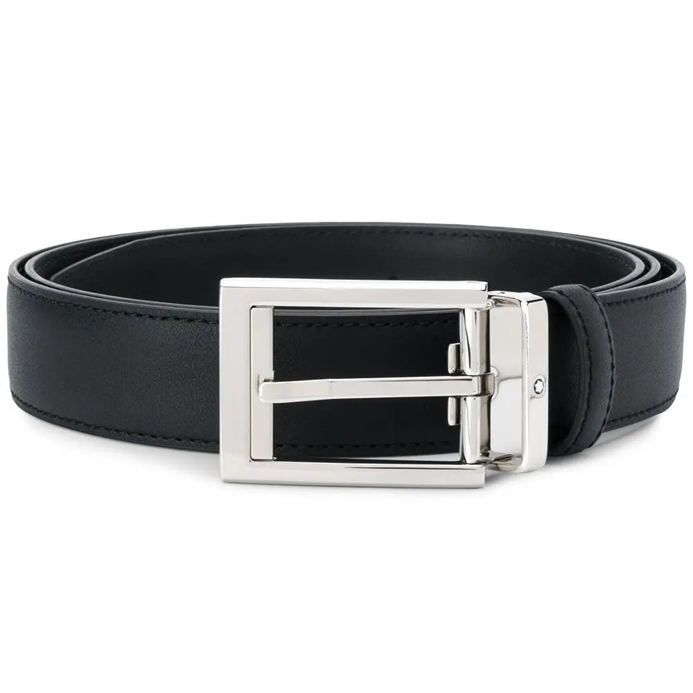 Thắt lưng Montblanc Rectangular Shiny Brushed 123895