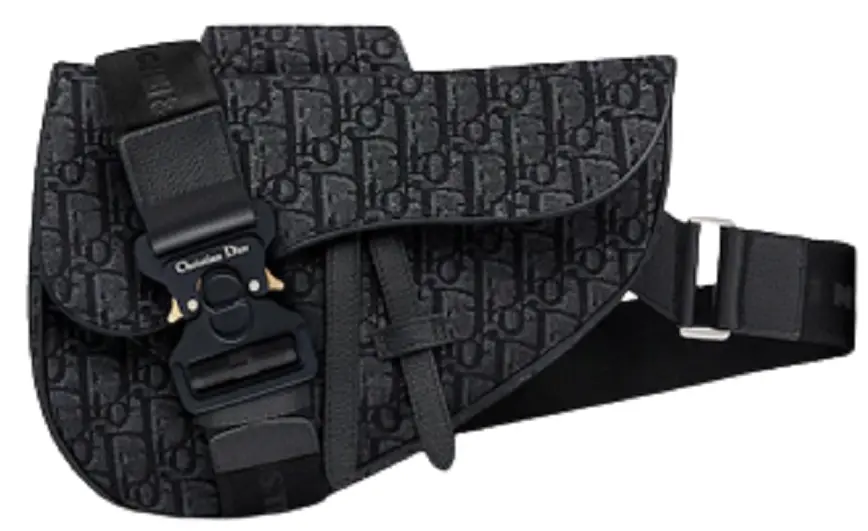 Túi Dior Saddle Bag 'Black Oblique Jacquard' 1ADPO093YKY-H00N