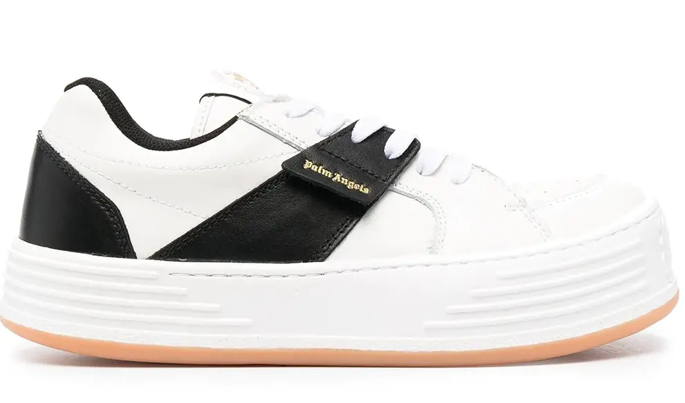 Giày Palm Angels Logo-Print Low-Top Sneakers PMIA051R21LEA0020110