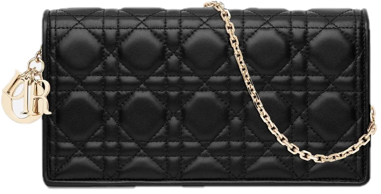 Túi Dior Lady Dior Pouch 'Black Cannage Lambskin' S0204ONMJ-M900