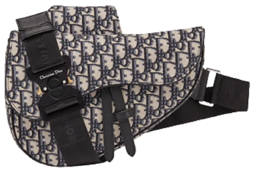 Túi Dior Saddle Bag Beige and Black 1ADPO093YKY-H28E