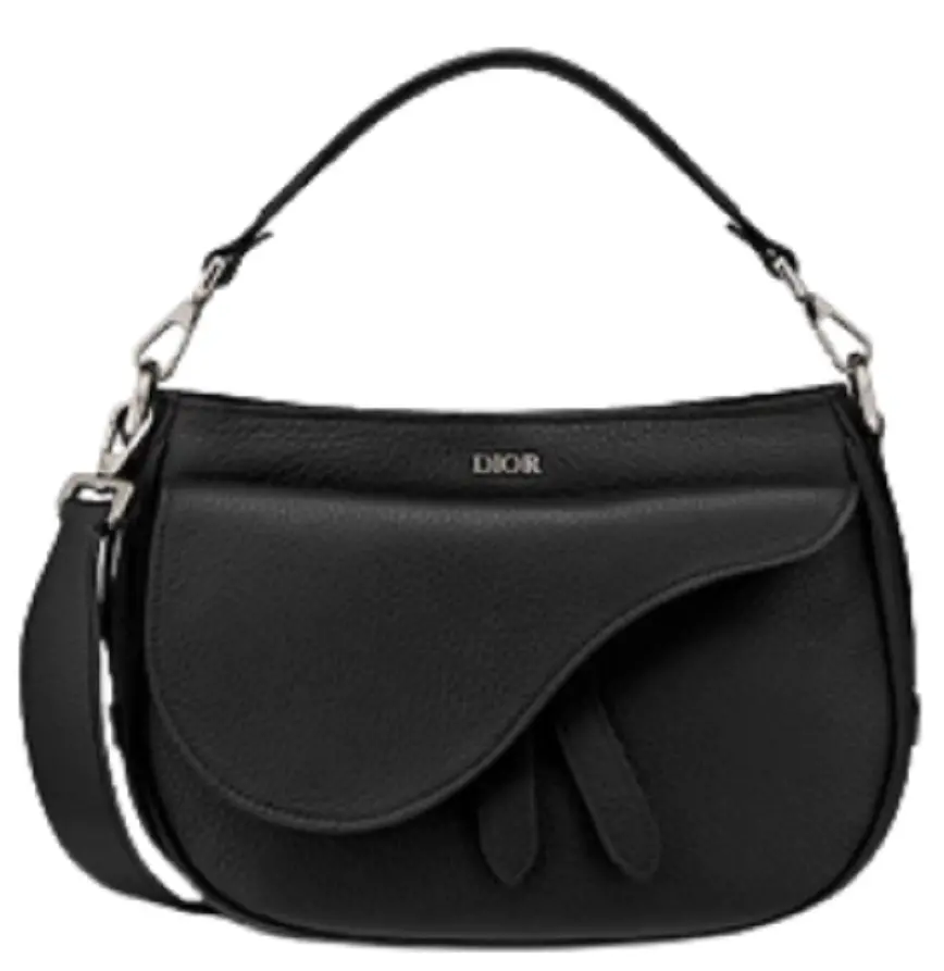 Túi Dior Mini Saddle Soft Bag Black 1ADHO027ULA-H00N