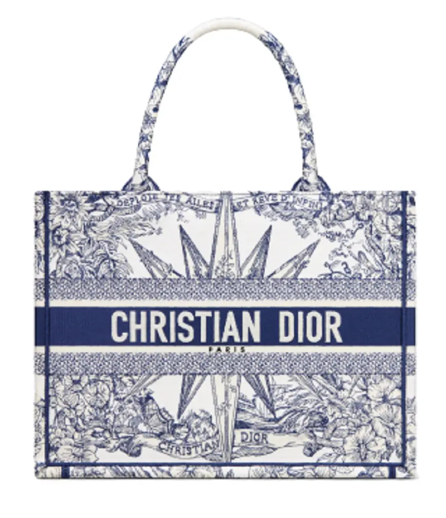 Túi Dior Book Tote Medium 'White Blue' M1296ZRVX-M933