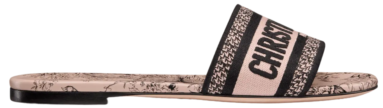 Dép Dior Dway Slide 'Black Nude' KCQ209JHR-S15X