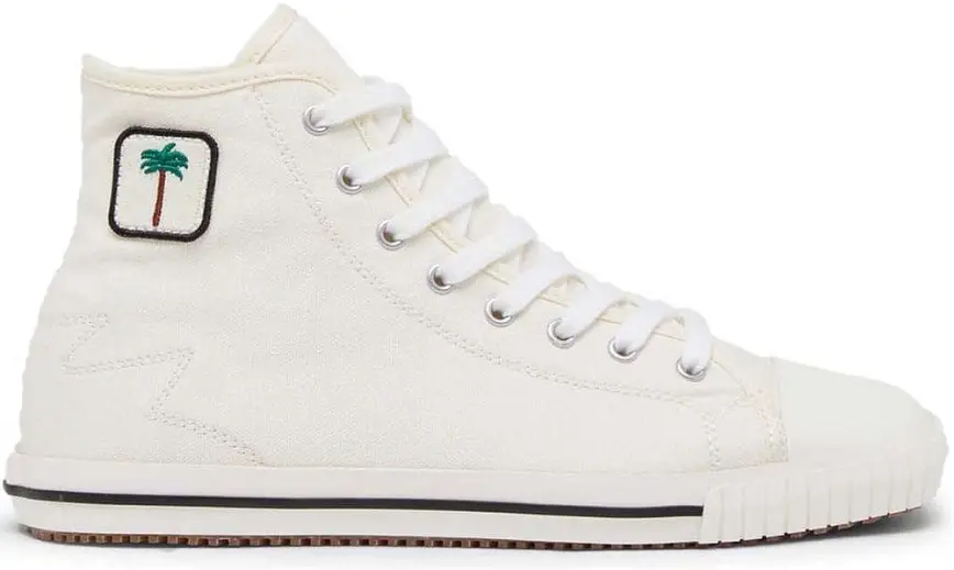 Giày Palm Angels High Square Vulcanized 'White' PWIA047S22FAB0010110