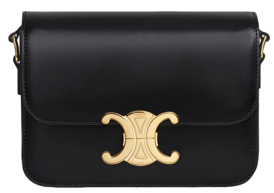 Túi Celine Classique Triomphe 'Gold Black' 188423BF4-38NO