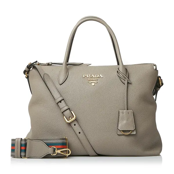 Túi Prada Metal Lettering Logo Tote 'Grey' 1BA201-2BBE-F0572