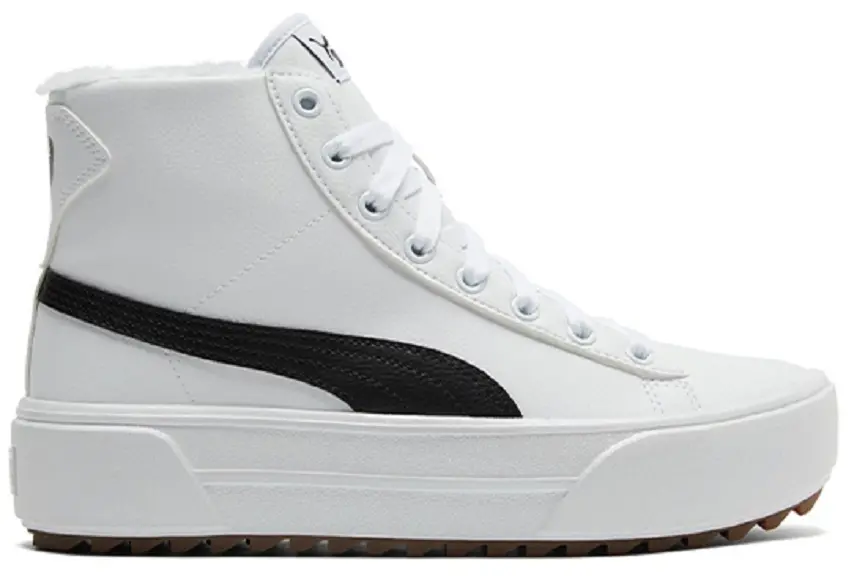 Giày Puma Kaia Mid Fur Black White 385341-02