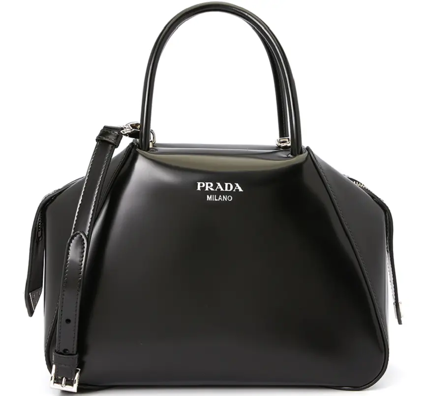 Túi Prada Logo Brushed Small Supernova 'Black' 1BA366-ZO6-F0002