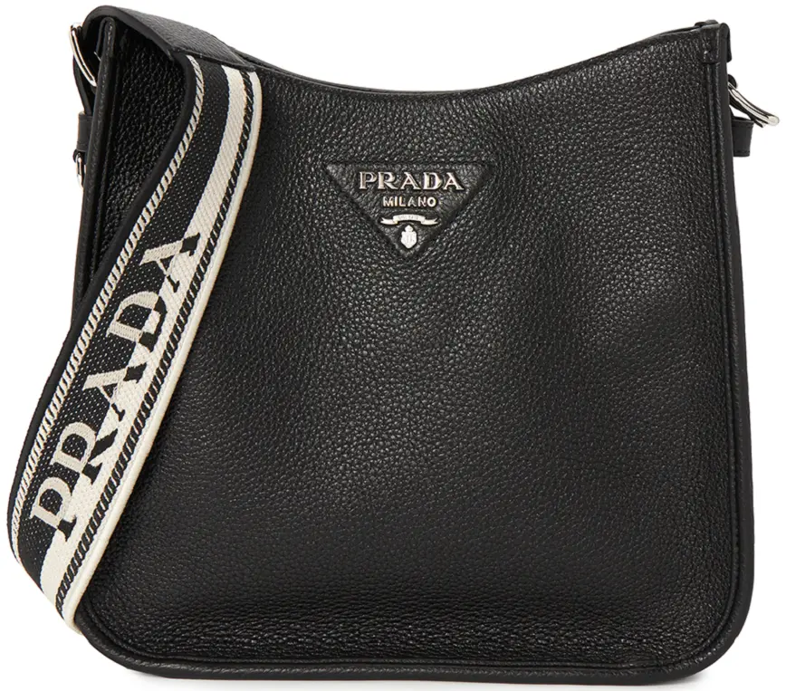 Túi Prada Vitello Dino 'Black' 1BC073-2DKV-F0002