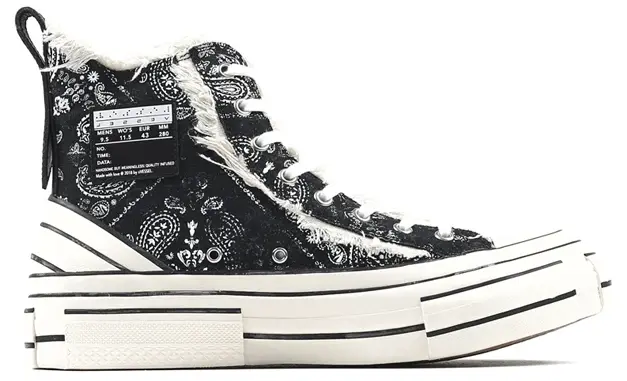 Giày XVESSEL G.O.P. Highs Paisley Black F19X008YB