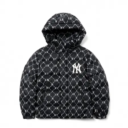 Áo MLB Monogram Diamond Lightweight Short Padded NY Yankees 3ADJM0316-50BKS