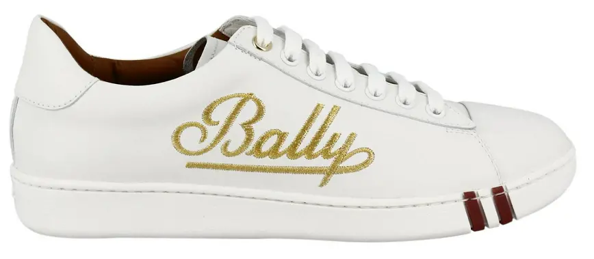 Giày Bally Men's White Winston Leather Sneakers 'White' 6221328