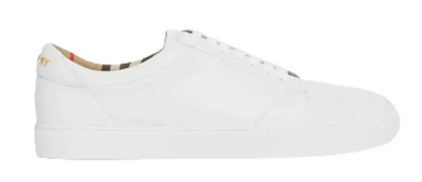 Giày Burberry Logo Detail Leather 'White' 80432101
