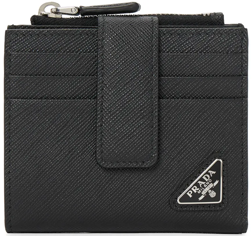 Ví Prada Saffiano Triangle 'Black' 2MC066-QHH-F0002