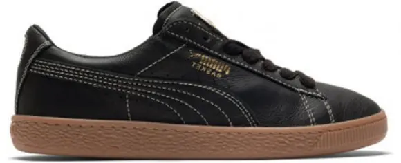 Giày Puma Basket Classic Gum Deluxe 'Black Leather' 366612-04