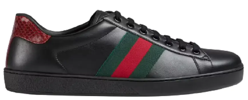 Giày Gucci Men's Ace Leather sneaker 386750-02JR0-1078
