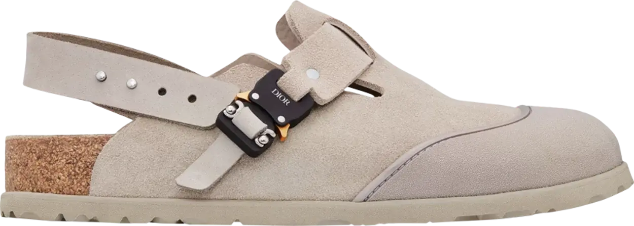 Dép Dior By Birkenstock 'Tokio Mule Greige' 3SA116ZSD-H161