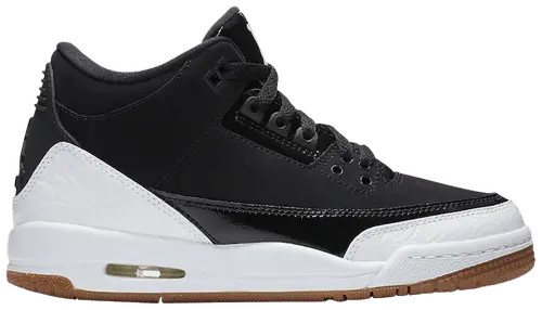 Giày Nike Air Jordan 3 Retro GS 'Black White' 441140-022