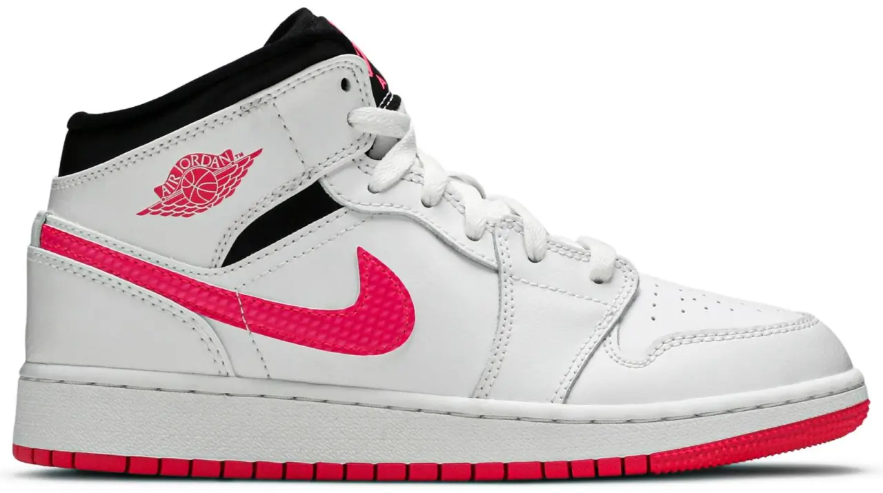 Giày Nike Air Jordan 1 Retro Mid GS 'Hyper Pink' 555112-106