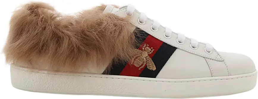 Giày Gucci Wmns Ace Wool Embroidered 'Bee' 496093-0FI50-9096