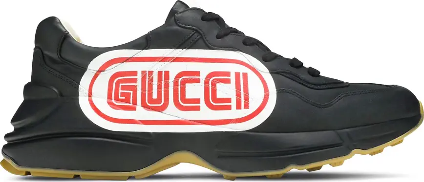 Giày Gucci Rhyton Print 'Black' 523609-DRW00-1000