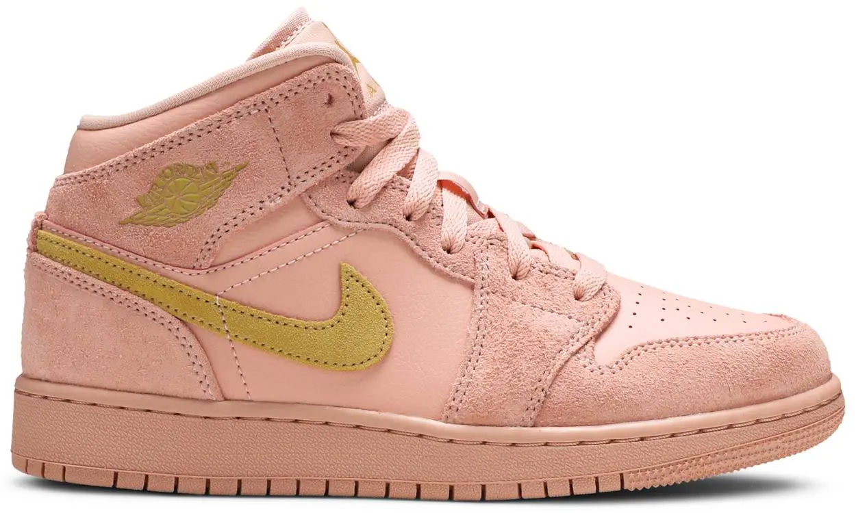 Giày Nike Air Jordan 1 Mid SE GS 'Coral Stardust' BQ6931-600