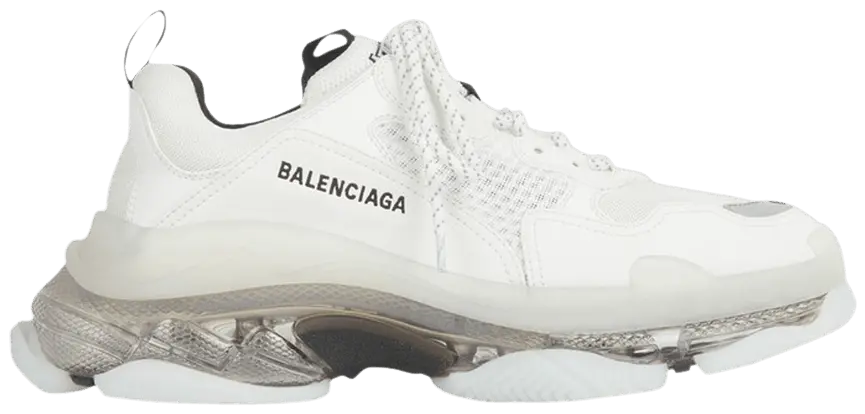 Giày Balenciaga Triple S Sneaker Clear Sole White Grey 541624 W2GS1 9012
