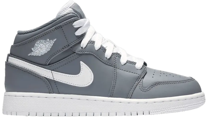 Giày Nike Air Jordan 1 Mid BG 'Cool Grey' 554725-036