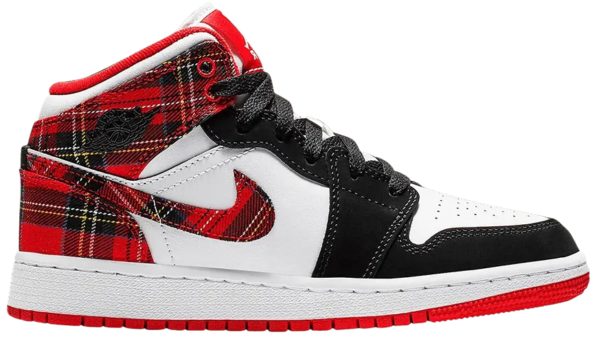 Giày Nike Air Jordan 1 Retro Mid GS 'Bad Santa' 554725-607