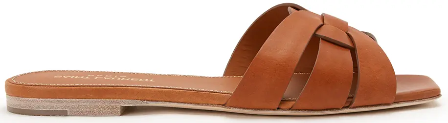Dép Saint Laurent Nupier 'Brown' 571952-BDA00-2206