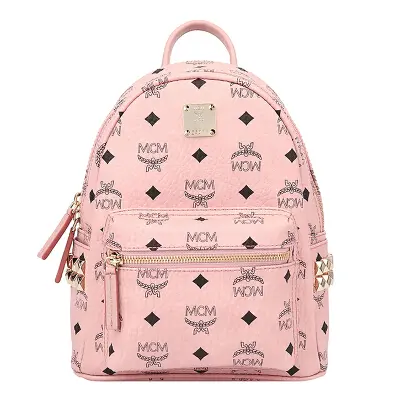 Túi MCM Stark Backpack With Studs Pink MMK7AVE41PZ001