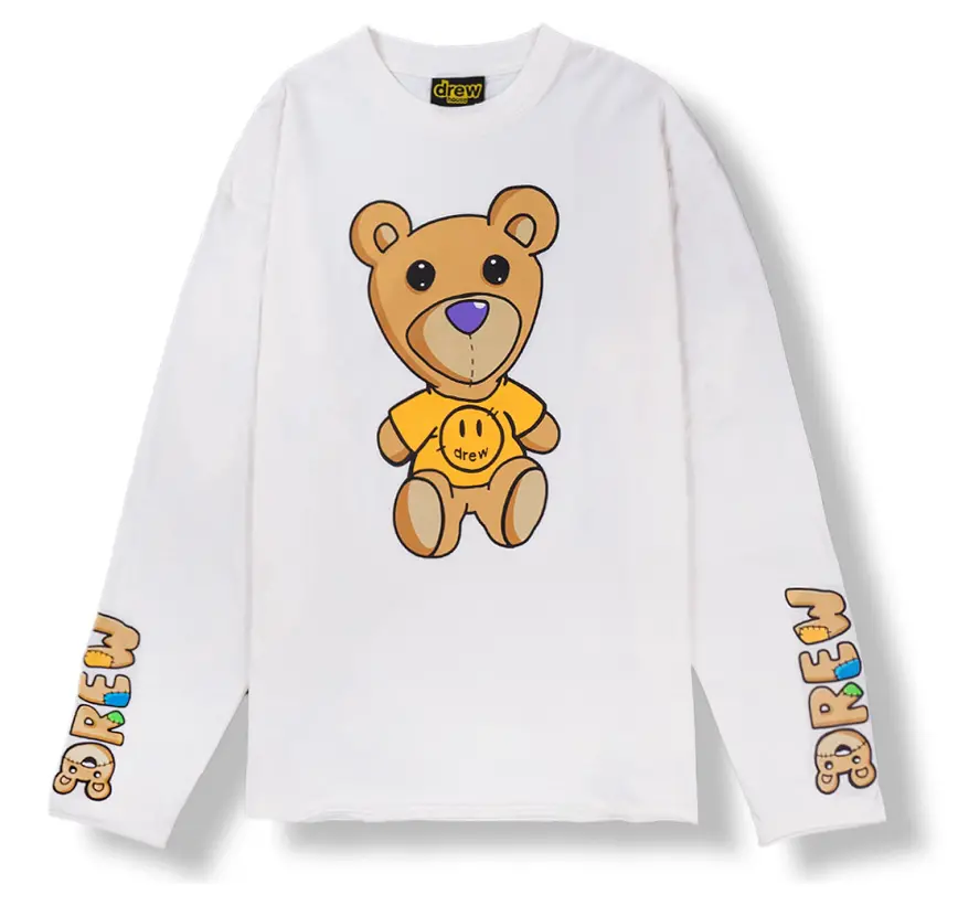 Áo Drew House Theodore LS Tee Off White