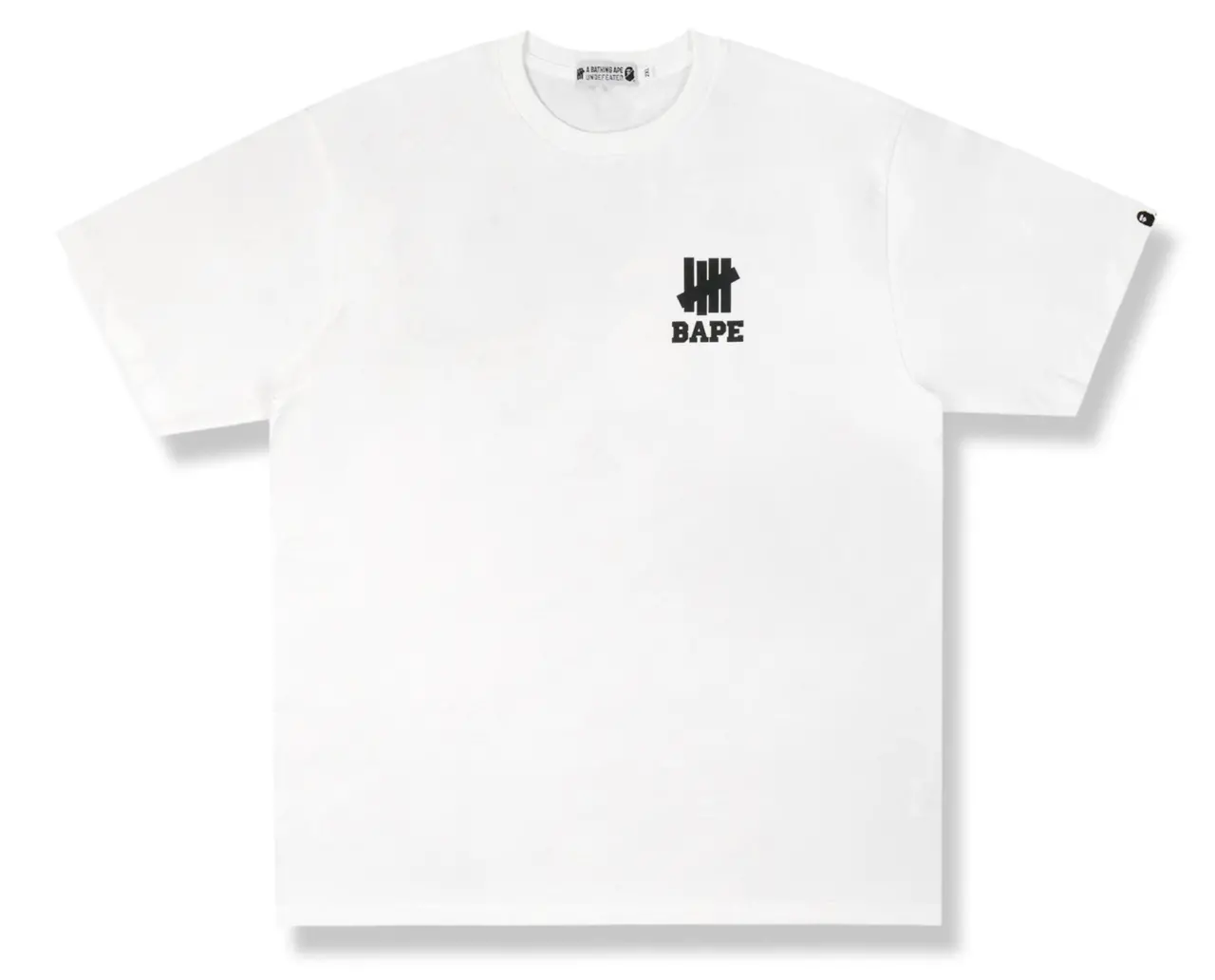 Áo Bape x Undefeated Ape Head Tee White