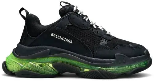 Giày Balenciaga Triple S Sneaker 'Black Yellow Fluo' 541624-W09ON-1047