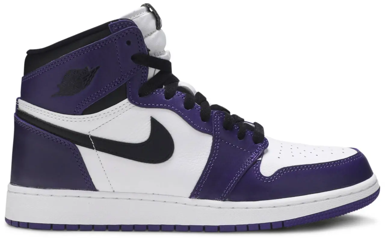 Giày Nike Air Jordan 1 Retro High Court 'Purple White 2.0' (GS) 575441-500