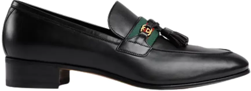 Giày Gucci Web And Interlocking G 'Black' 6247201W6101066
