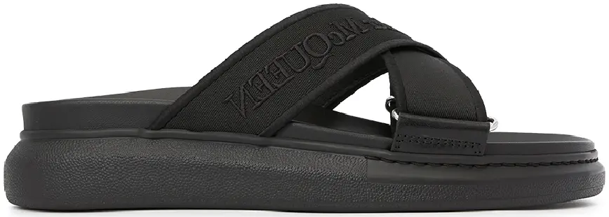 Dép Alexander Mcqueen Hybrid Slide 'Black' 627182-W4N21-1081