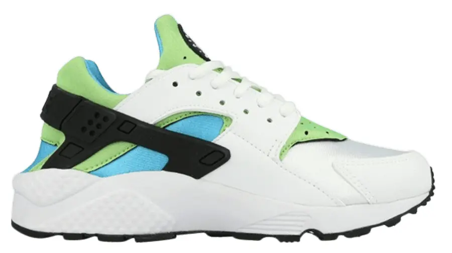 Giày Nike Air Huarache Run White Clearwater Flash Lime 634835-100