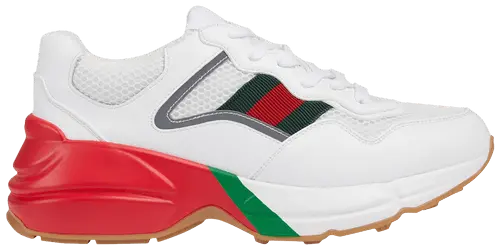 Giày Gucci Wmns Rhyton 'White Red Green Reflective' 645771-2H060-9088