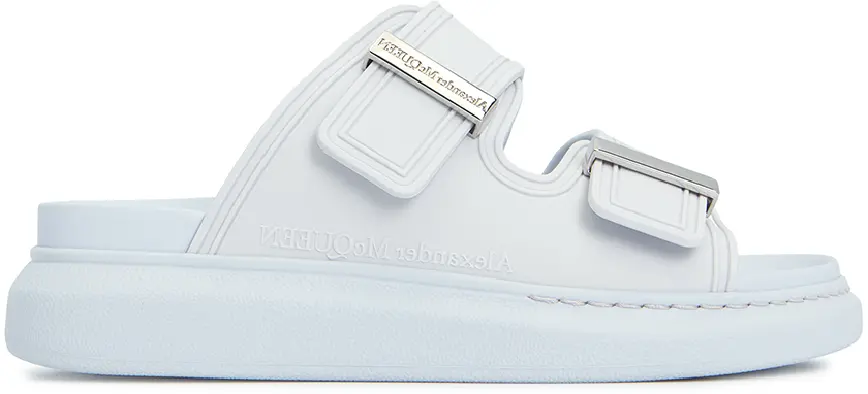 Dép Alexander Mcqueen Oversole Hybrid Slide 'Light Blue' 658063-W4Q51-5305