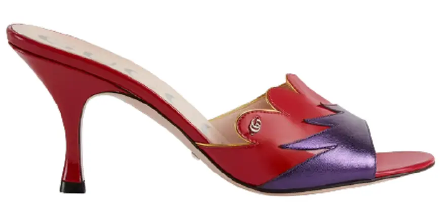 Giày Gucci Women's Scalloped Slide Sandal ‎659285-1XX70-5281