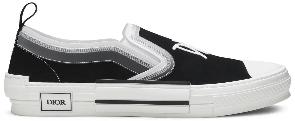 Giày Dior Shawn Stussy x Dior B23 Slip On Black 3SN262ZBM H960
