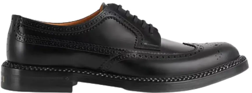 Giày Gucci Nam Brogue Details 'Black' 6698300GQ001000