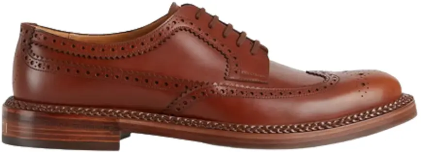 Giày Gucci Brogue Detail 'Brown' 6698300GQ002144